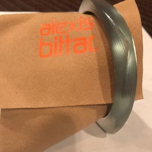 Alexis Bittar Teal Rounded Square Bangle